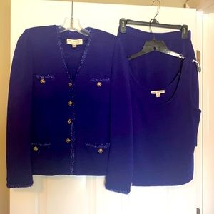 St. John Collection By Marie Gray Purple Suit!
